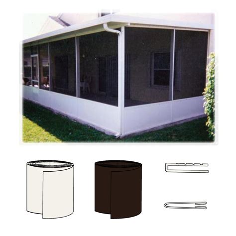 white aluminum patio enclosure sheet metal kick plate|aluminum screened patio enclosure.